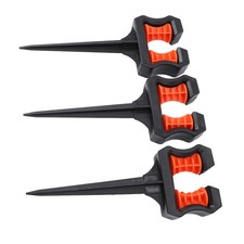 3PCS Garden Hose Guide Spike Water Pipe Positioning Holder Roller Outdoor Y BAJ