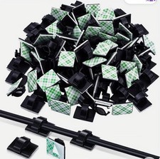 30pcs self adhesive cable clips black cable organizer hold