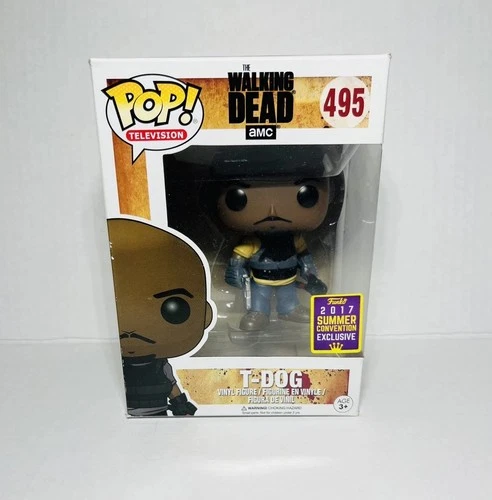 The Walking Dead T-Dog #495 2017 Summer Convention Exc Funko Pop! DAMAGED