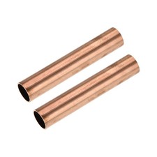 Copper Round Tube 19mm OD 1mm Wall Thickness 100mm Length Hollow 2pack