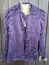 Antique women's 19th century fashion France jacket vest 