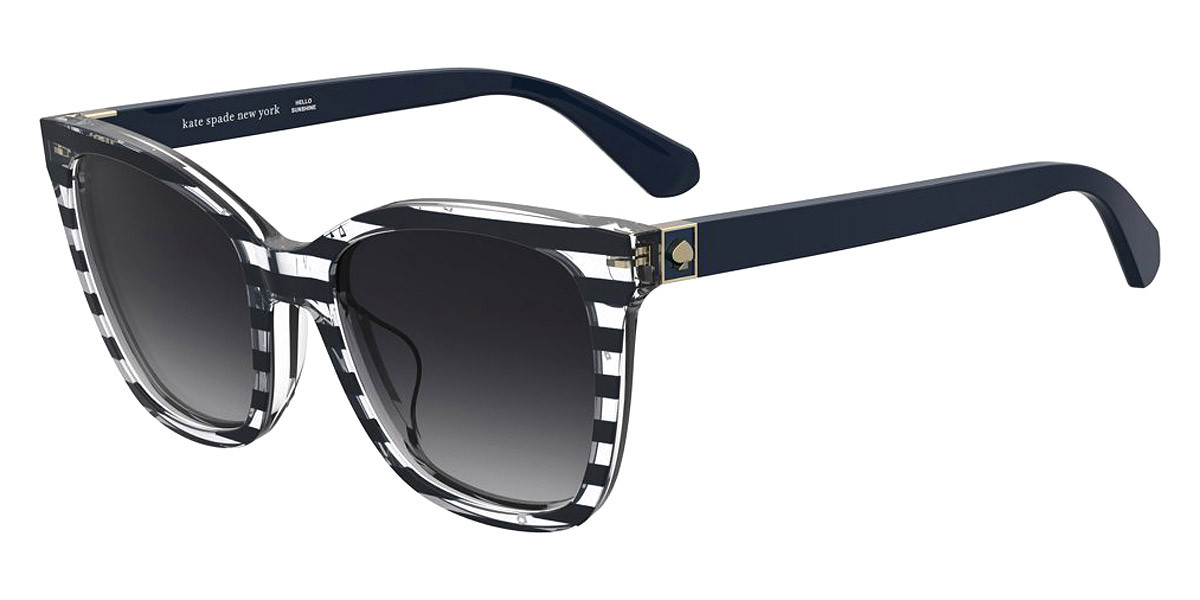 Kate Spade DESI/F/S Sunglasses Women Blue Pattern Blue 55mm  display picture 1