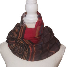 Gift Scarf Tribal Multi Color Pattern. Measurements 62" Long X 31" Wide