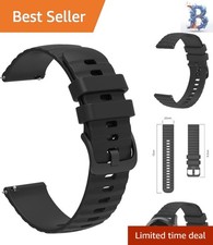 Unisex 22mm Adjustable Silicone Sport Watch Band - Quick Release Technology