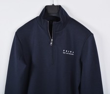 Men s Prada Navy Half Zip Sweatshirt Small