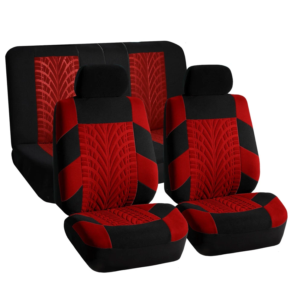 Combo de fundas de asiento de coche alfombrillas para coche SUV montaje universal protección completa Foto 2 de 4
