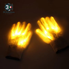 LED Gloves Neon Gloves Incandescent Luminous Props for Halloween Parties