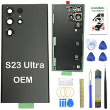 for Samsung Galaxy S23 Ultra Back Glass Replacement,OEM Back Cover Replacemen...