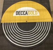 RARE INDIE STORE EXCLUSIVE “Decca Gold” Slipmat For Turntable, Decca Records