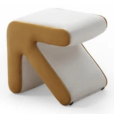 Creative Upholstered Velvet Sofa Stool Kids Stool Shoe Bench Footrest Ottoman