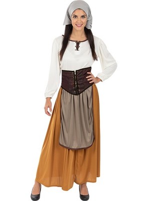 Bäuerin Mittelalter Kostüm für Damen Funidelia