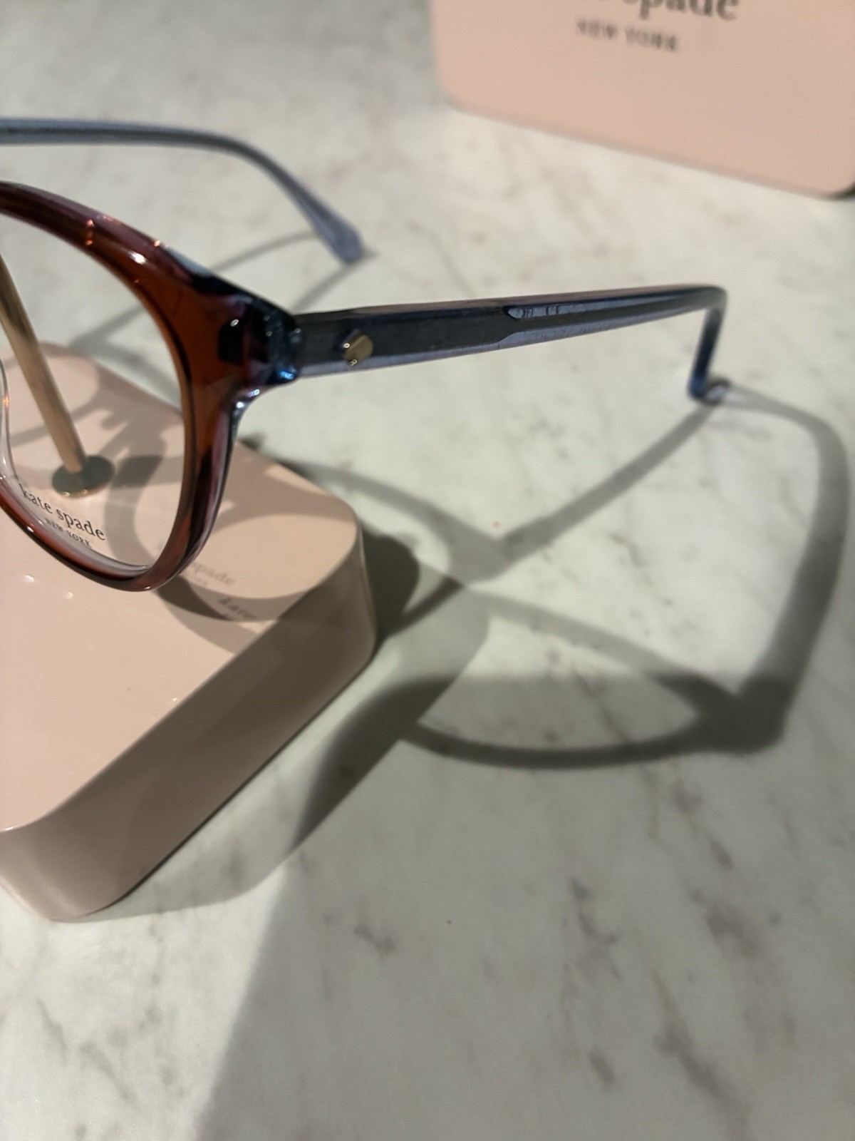 Kate Spade New York Aggie 3LG Women's Eyeglasses Frames Brown Blue thumbnail 2