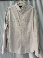 Banana Republic Soft Wash Tailored Slim Fit Men's Size L Grey Casual Shirt