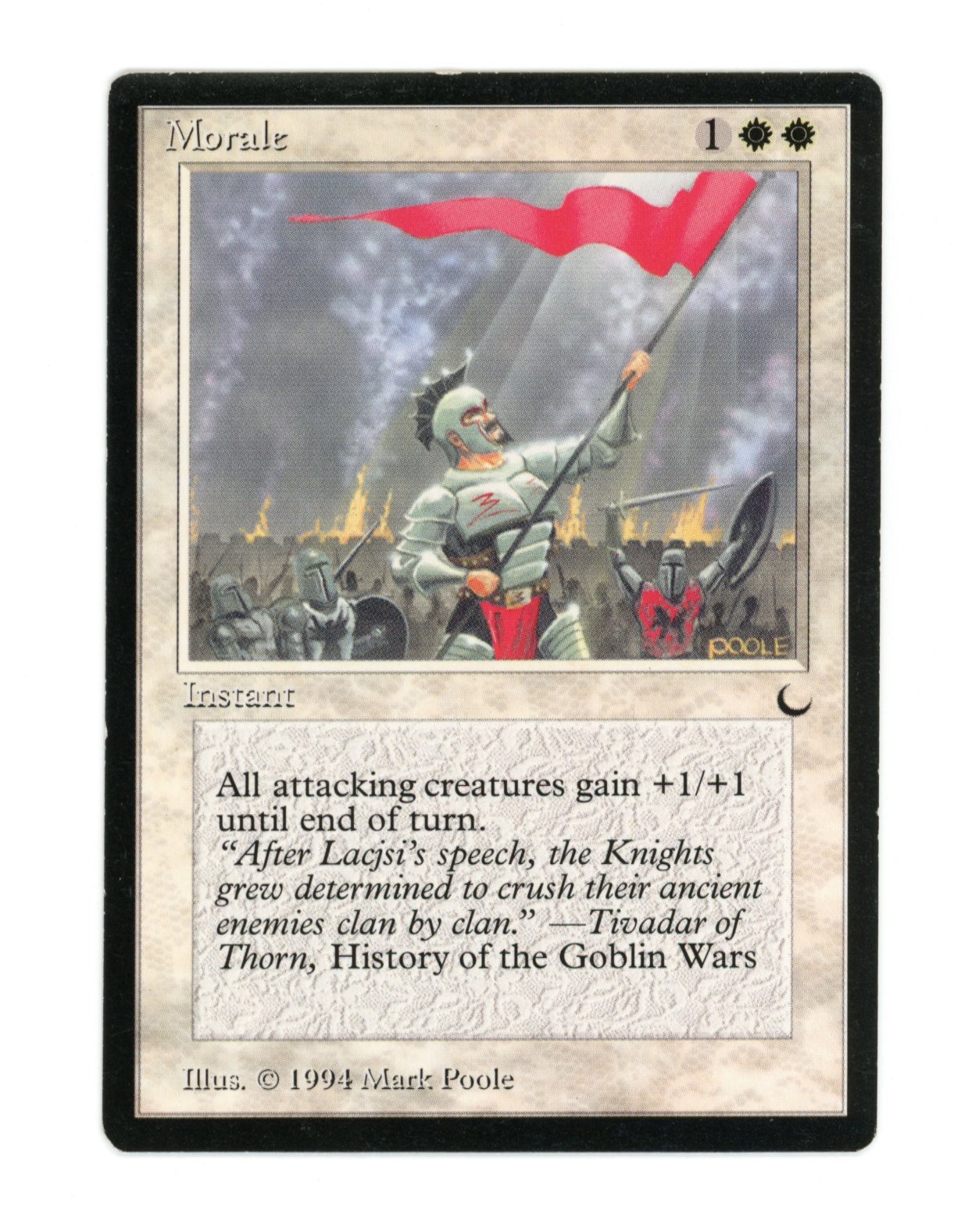 Morale - Magic the Gathering MTG - The Dark 1994 Vintage