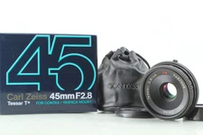 [Unused in Box] Contax Carl Zeiss Tessar T* 45mm f2.8 MMJ CY Mount from JAPAN