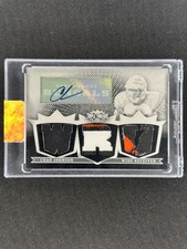 Chad Johnson 2007 Topps Triple Threads White Whale 1/1 Printing Plate Patch Auto