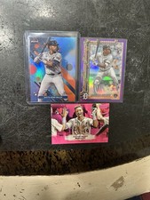 2025 Topps Justyn-Henry Malloy Purple Refractor /299 , Finest /325 And Pink