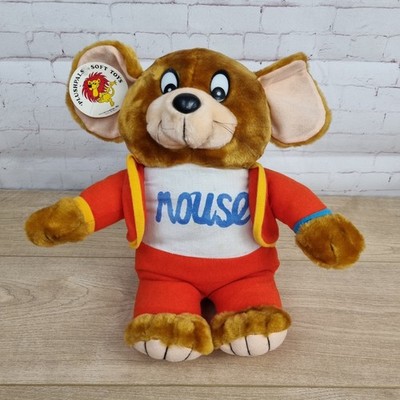 Vintage Jerry Grove Plüsch Freunde Maus Stofftier Tom & Jerry Cartoon roter Anzug, Etikett