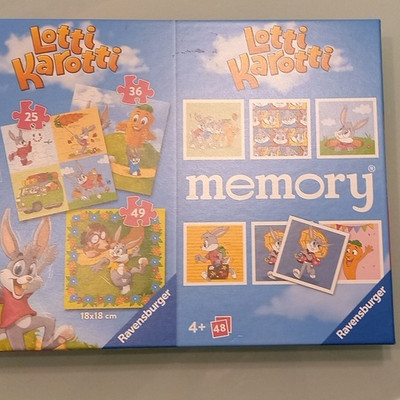 Ravensburger Lotti Karotti Spielbox: Puzzle & Memory, sauber, Auflösung 