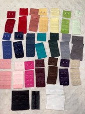 Lot 23 sets colored hook and eye Bra closure Repair replacement sewing supplies