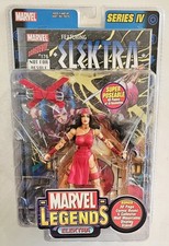 TOY BIZ MARVEL LEGENDS SERIES IV 4 ELEKTRA with COMIC BOOK & DISPLAY STAND