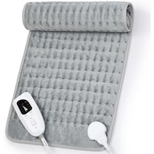 Electric Heating Pad For Back Pain Cramps Relief 12"x24"6 Level Auto Shut Off