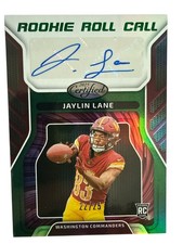2025 Panini Certified - Rookie Roll Call Signatures Jaylin Lane Mirror Green /25