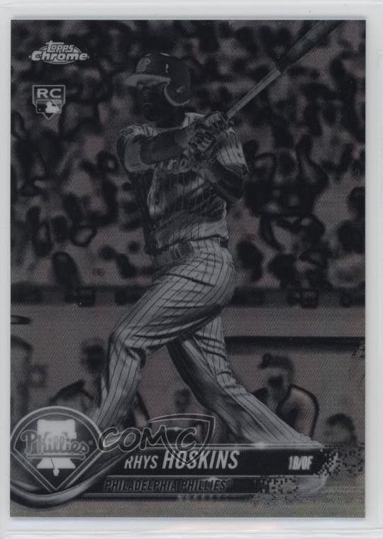 2018 Topps Chrome Negative Refractor Rhys Hoskins #70 7xr