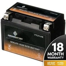 YTZ14S Rechargeable AGM Generator Battery for Honda: EM400S, EM5000S, EM6500S
