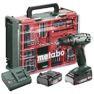 Perceuse-visseuse sans fil Metabo BS 18 Set 602207710 18 V 2 Ah Li-Ion + 2 - Photo 1/4