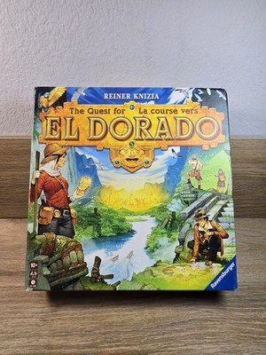The Quest for El Dorado New Open Box. 100% Complete. Un punched Pieces 