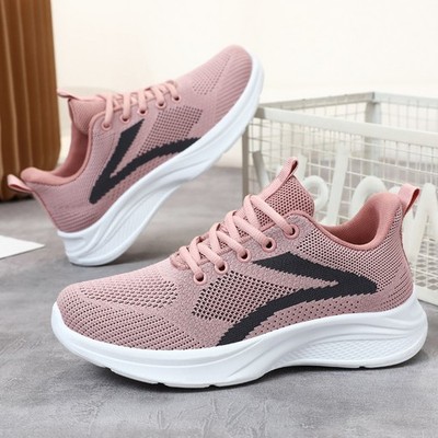 Women's spring lightweight running shoes, soft soled shallow mouth casual shoes