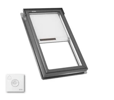 Velux Skylight Fixed Deck Mount Solar Powered Shade21 in x 37-7/8 in FSC042004S