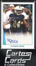 D'Vonte Price 2021 Leaf Memories #BA-DP1 1990 Autographs Spectrum Platinum 18/50