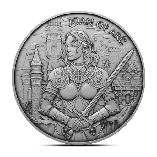 1 oz Legendary Warriors: Joan of Arc Silver Round (BU)