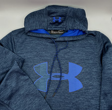 Under Armour Women  s ColdGear Loose Fit Blue Hoodie Fleece Lined Size M