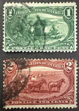 US 1898 Sc# 285-286 Lot of 2 Used Stamps Trans-Mississippi Expo