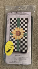 Alice Peterson Co. Stitch  Zip Needlepoint Eyeglass Case Kit SZ352 Sunflowers