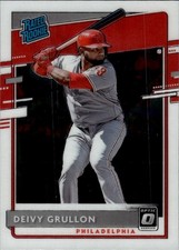 2020 Donruss Optic #73 Deivy Grullon Philadelphia Phillies Rookie