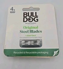 Bull Dog Original Steel Blades 5 Blade Cartridges FOR Men 4 Count Shave Shaving