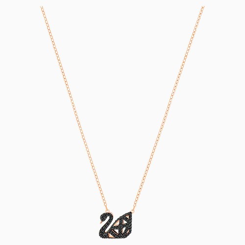 NWT Swarovski Facet Swan Necklace 