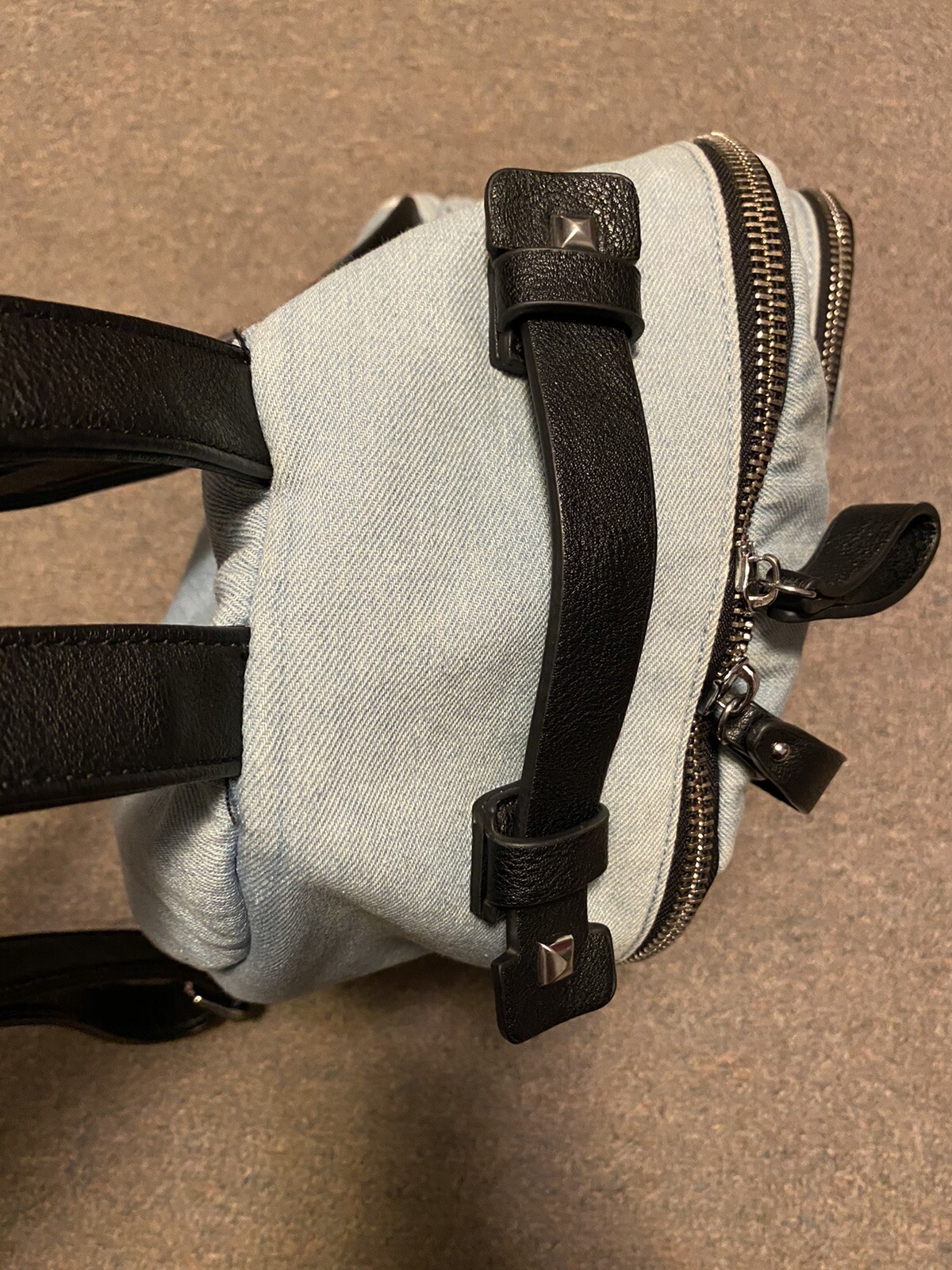 Denim Mini Backpack - image 10