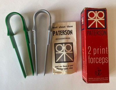 Paterson Print Forceps x 2 - Boxed New Old Stock