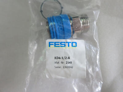 1PC FESTO quick connect socket KD4-1 / 2-A 2145 KD4-1/2-A New