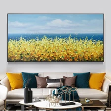 Hand painted Oil Painting Thick Oil On Canvas Seascape Abstarct Wall Art Canvas