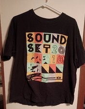 Sound Set 2018 Music Festival Band Tour T-shirt Sz Xl - Logic,Migos, Atmosphere 