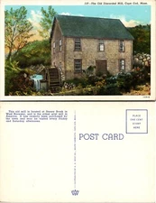 Old Grist Mill Stoney Brook West Brewster Massachusetts MA Postcard