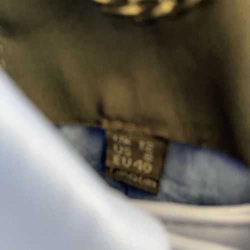 Muubaa Leather Womens pocket front leather shacket in cornflower blue US8 UK12  - Picture 7 of 8