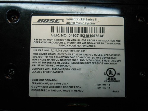 Bose SoundDock Series 2 with Bluetooth, Remote and Power Supply!!! iPod - Afbeelding 6 van 6