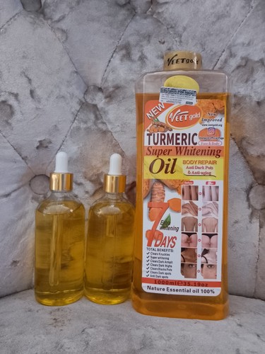 VEET GOLD TUMERIC BODY CORRECTOR GLOWING OIL 1000ML - Picture 2 of 3